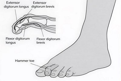 Hammertoe deformity of the toes