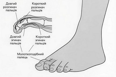 Молоткоподібна деформація пальців стопи